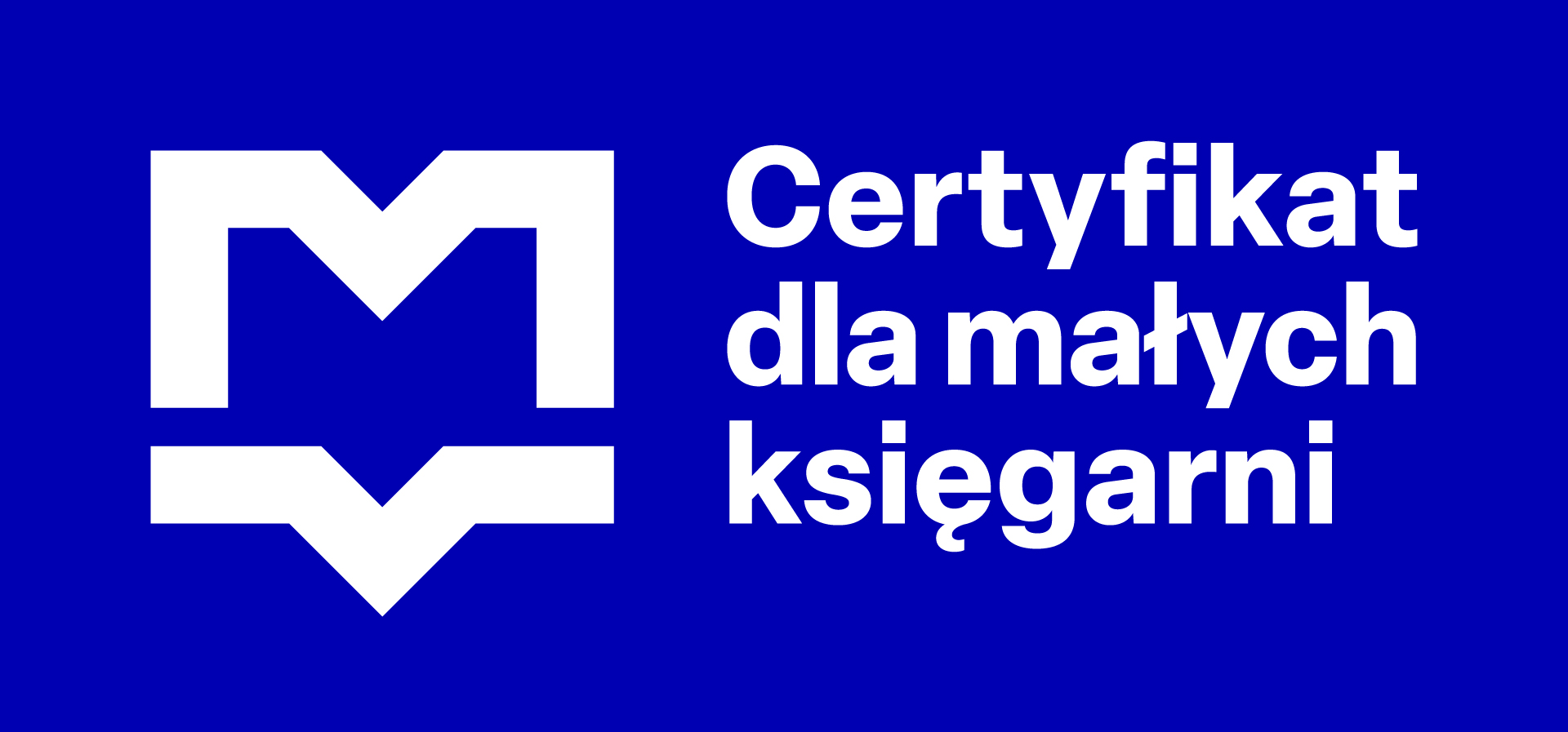 Certyfikat dla małej księgarni